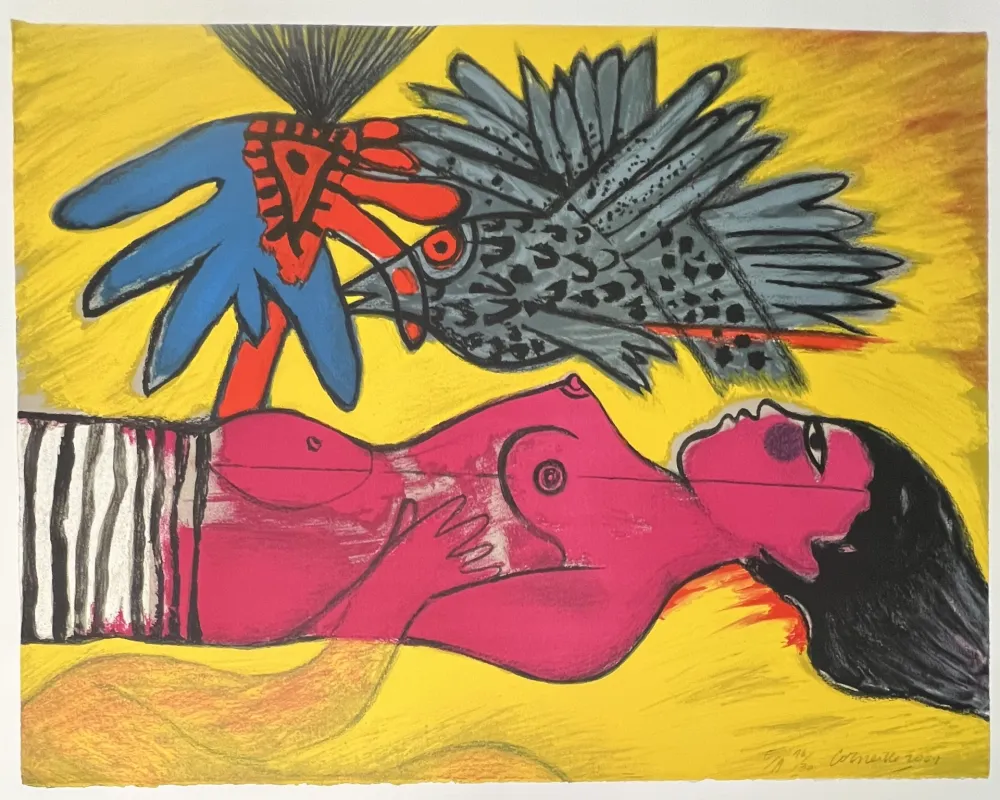 Litografía Corneille -  Lithographie Le temps de l'été 2001