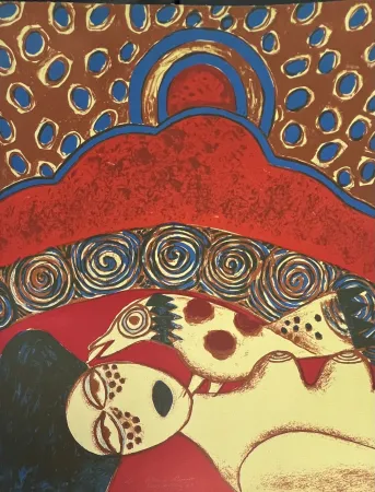 Litografía Corneille - Lithographie Plein chant 1974 E/A