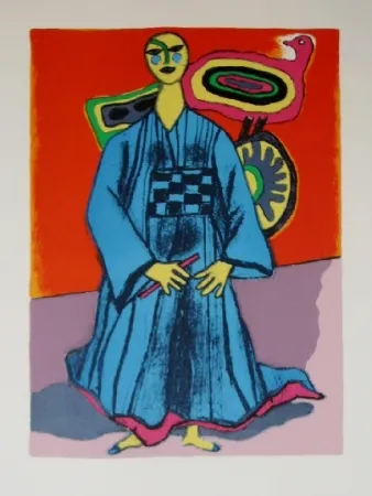 Litografía Corneille - Mémoire du japon- la magicienne