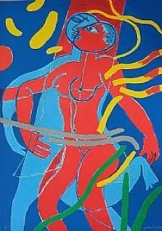 Litografía Corneille - Olympique 92