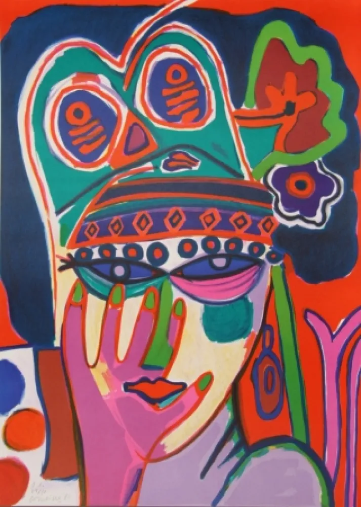 Litografía Corneille - Portrait I