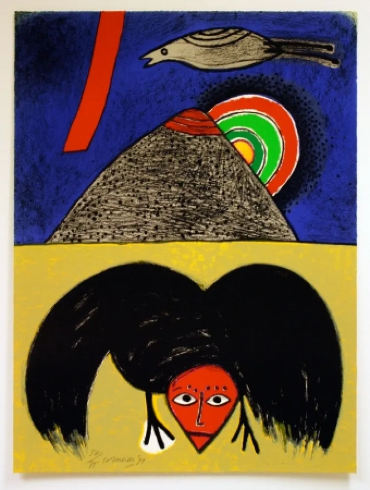 Litografía Corneille - Raven no. 4