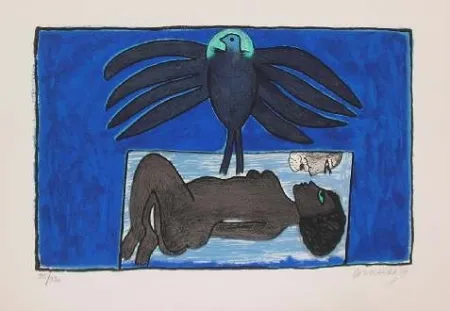 Litografía Corneille - SCENA EROTICA