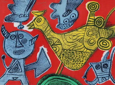 Litografía Corneille - Songes du diable 