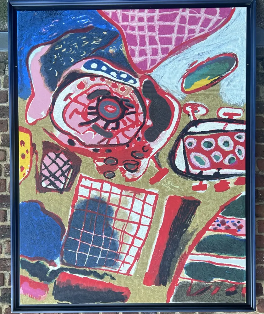 Múltiple Corneille - Terragraphie sur toile La première pluie - Edition de 60 ex.