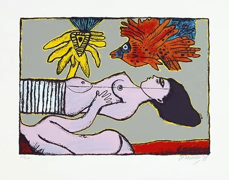 Serigrafía Corneille - Une belle journée de l'été