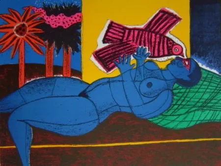 Litografía Corneille - Venue de l'oiseau