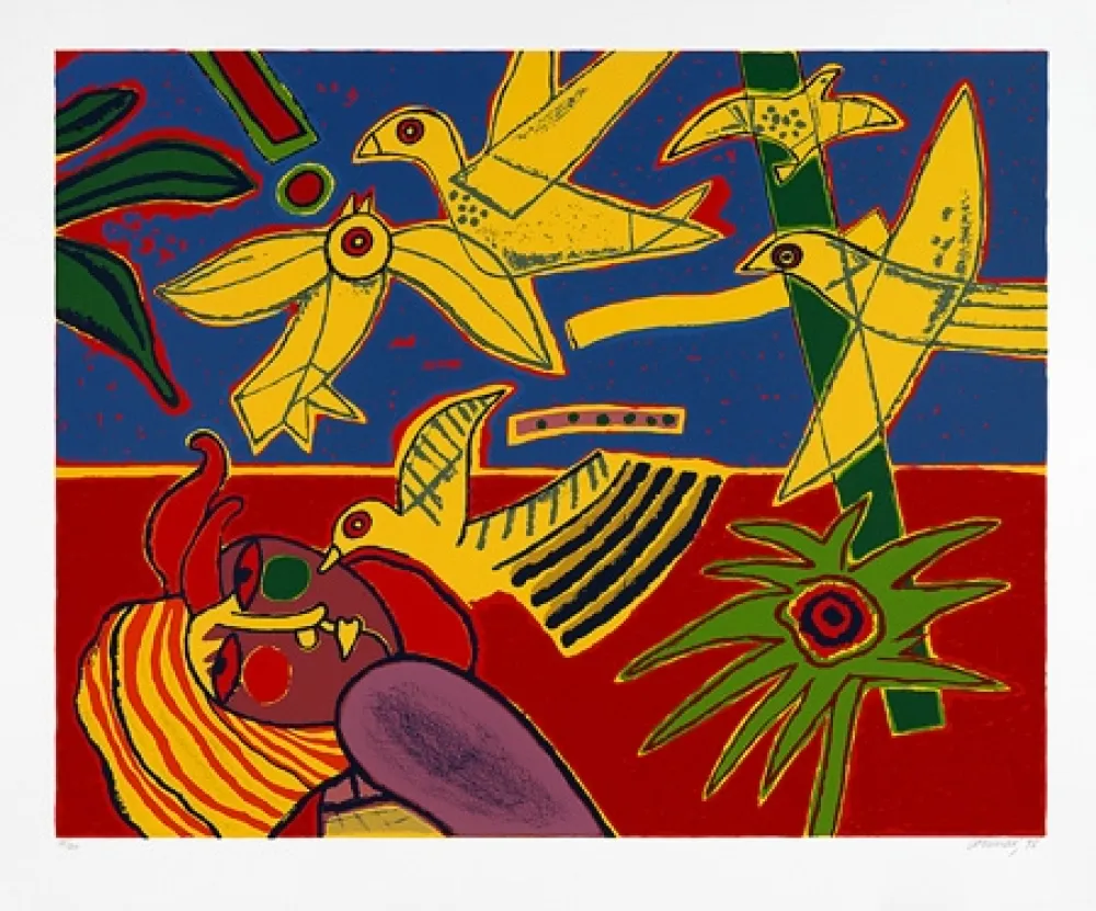 Serigrafía Corneille - Vol d'oiseaux