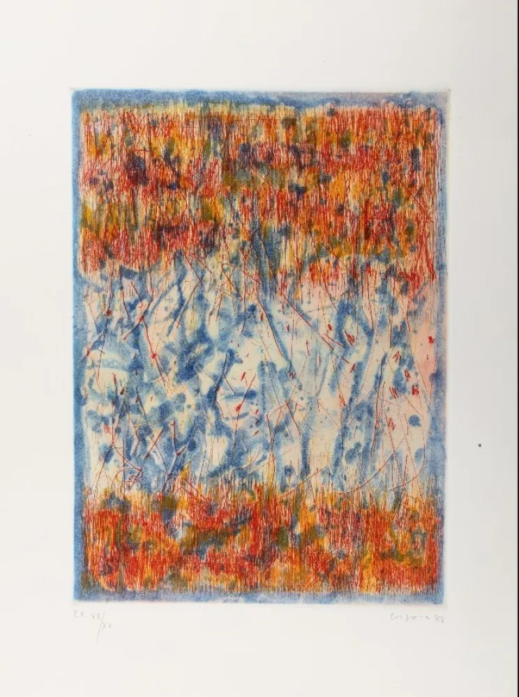 Aguafuerte Y Aguatinta Corpora - Omaggio a Mafai