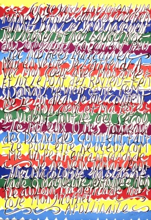 Litografía Cortot - Placard Apollinaire