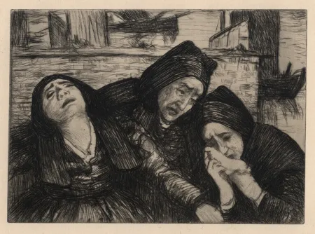 Grabado Cottet - Douleur