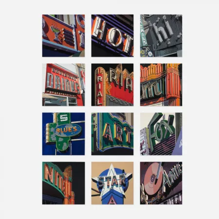 Serigrafía Cottingham - AMERICAN SIGNS (PORTFOLIO OF 12)