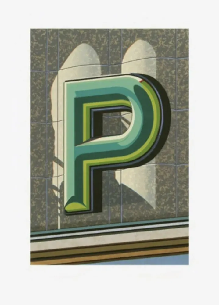 Litografía Cottingham - The Letter P