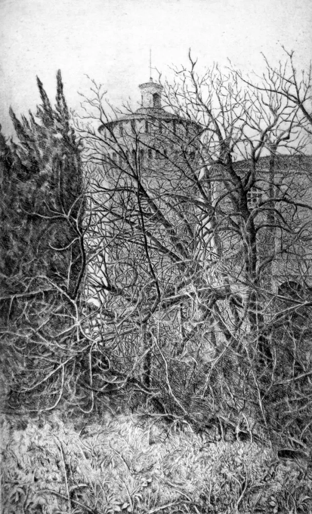 Aguafuerte Cotugno  - Lodi, il torrione