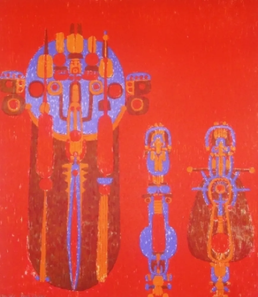 Litografía Courtin - Conjonction des sexes