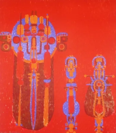 Litografía Courtin - Conjonction des sexes