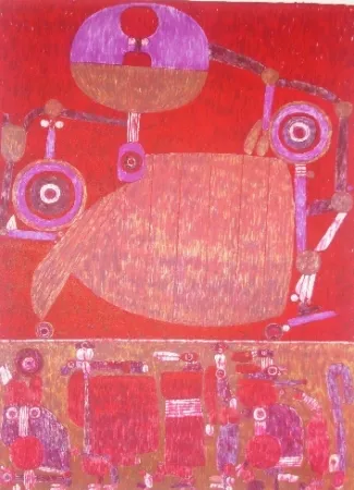 Litografía Courtin - La Beauce à la belle voiture