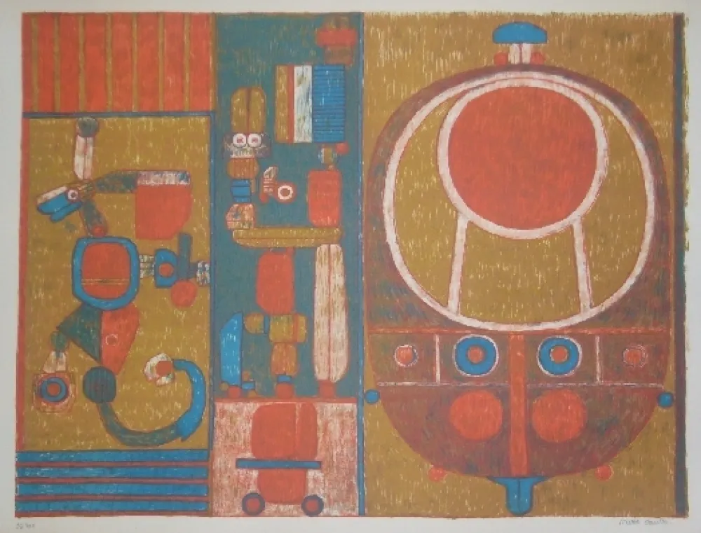 Litografía Courtin - Vérité Cruelle d'un ancien jeu 