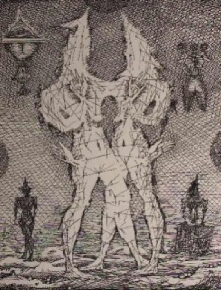 Aguafuerte Coutaud - Voyage dans la lune 1