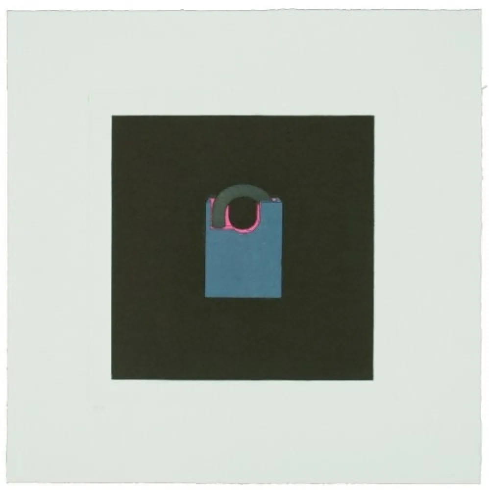 Grabado Craig-Martin - The Catalan suite I - Padlock