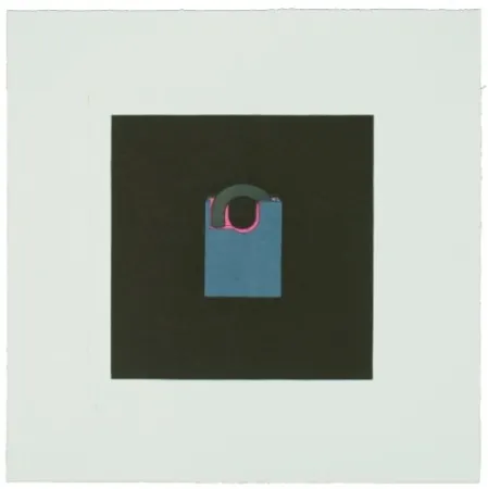 Grabado Craig-Martin - The Catalan suite I - Padlock