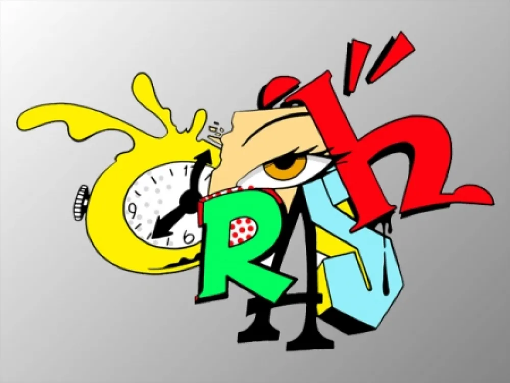 Serigrafía Crash - Clock 2