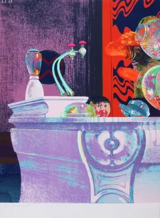 Serigrafía Cremonini - Enfant au bar