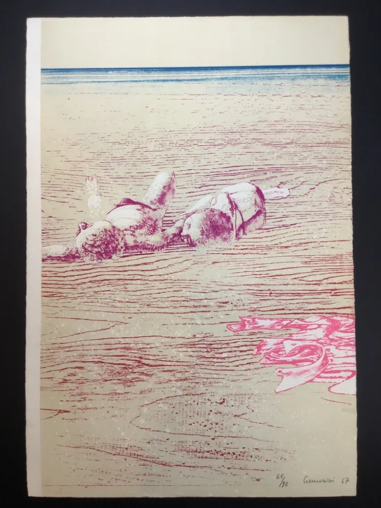 Litografía Cremonini - La pelle al sole