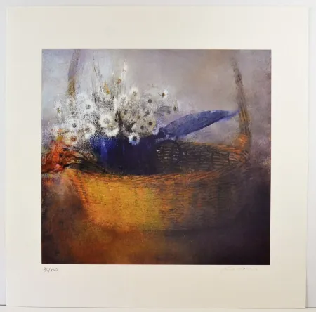 Litografía Crociara - Fiori di campo