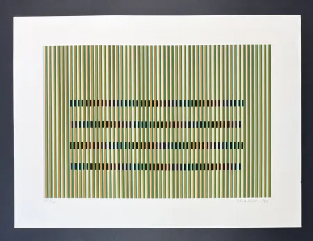 Serigrafía Cruz-Diez - Carlos Cruz-Diez (1923-2019) - Color serigraphy on Arches paper - 1990