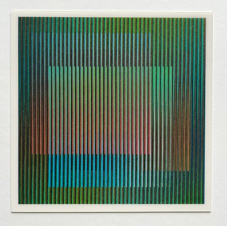 Múltiple Cruz-Diez - Chromointerference La Difference signed card