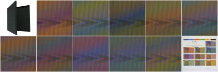 Litografía Cruz-Diez - Inducción cromática a doble frecuencia, Kamarata