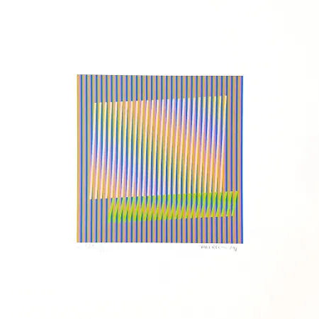 Serigrafía Cruz-Diez - Induction chromatique