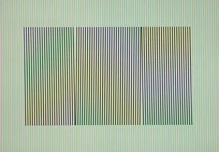 Litografía Cruz-Diez - Mod. 3 Inducción Cromática a doble frecuencia Toledo