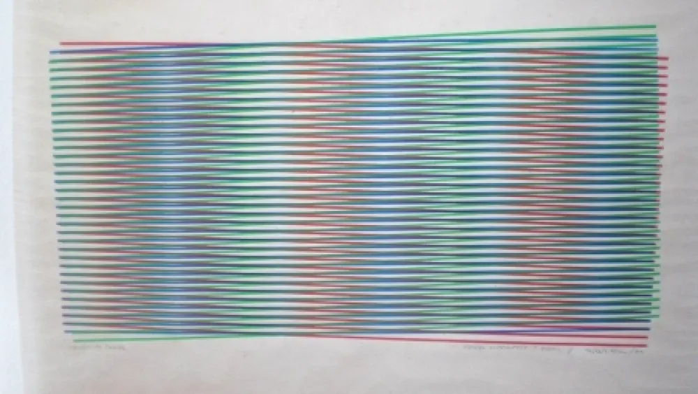 Serigrafía Cruz-Diez - Project for an edition