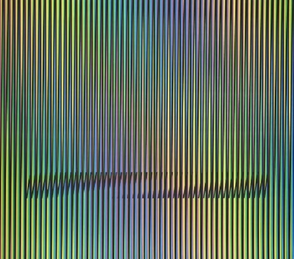 Litografía Cruz-Diez - Serie Caura - 7