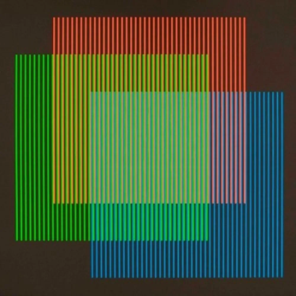 Litografía Cruz-Diez - Serie semana - Lunes