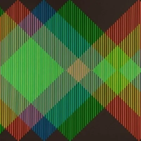 Litografía Cruz-Diez - Serie Semana - Miércoles