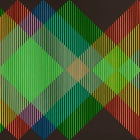 Litografía Cruz-Diez - Serie Semana - Miércoles	