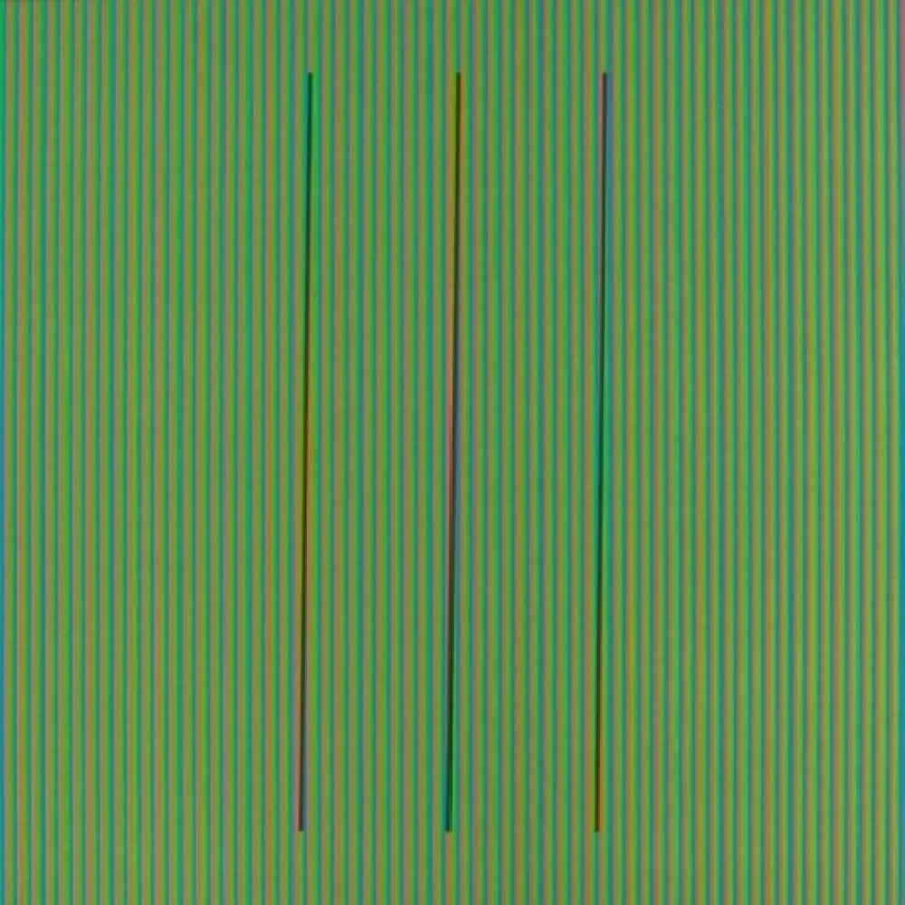 Litografía Cruz-Diez - Serie Semana - Sabado