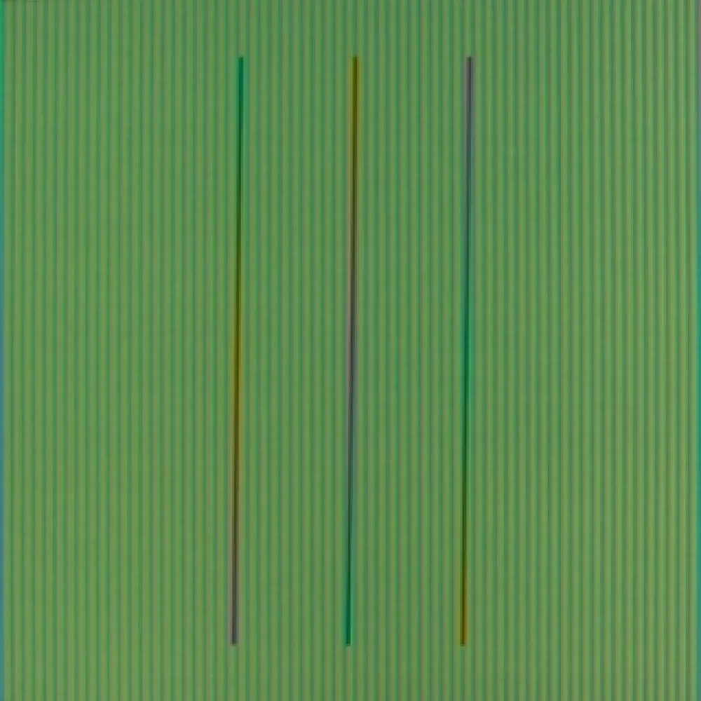 Litografía Cruz-Diez - Serie Semana - Sábado	