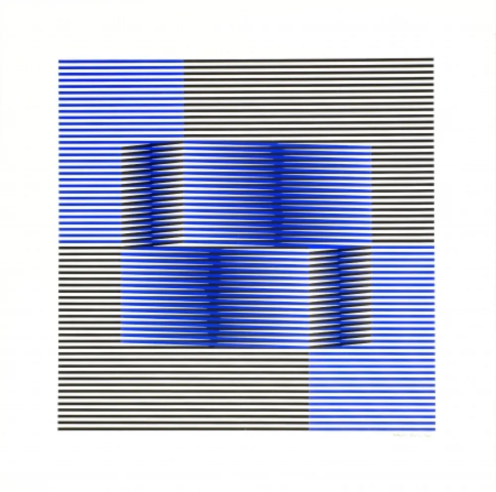 Serigrafía Cruz-Diez - Sin Titulo