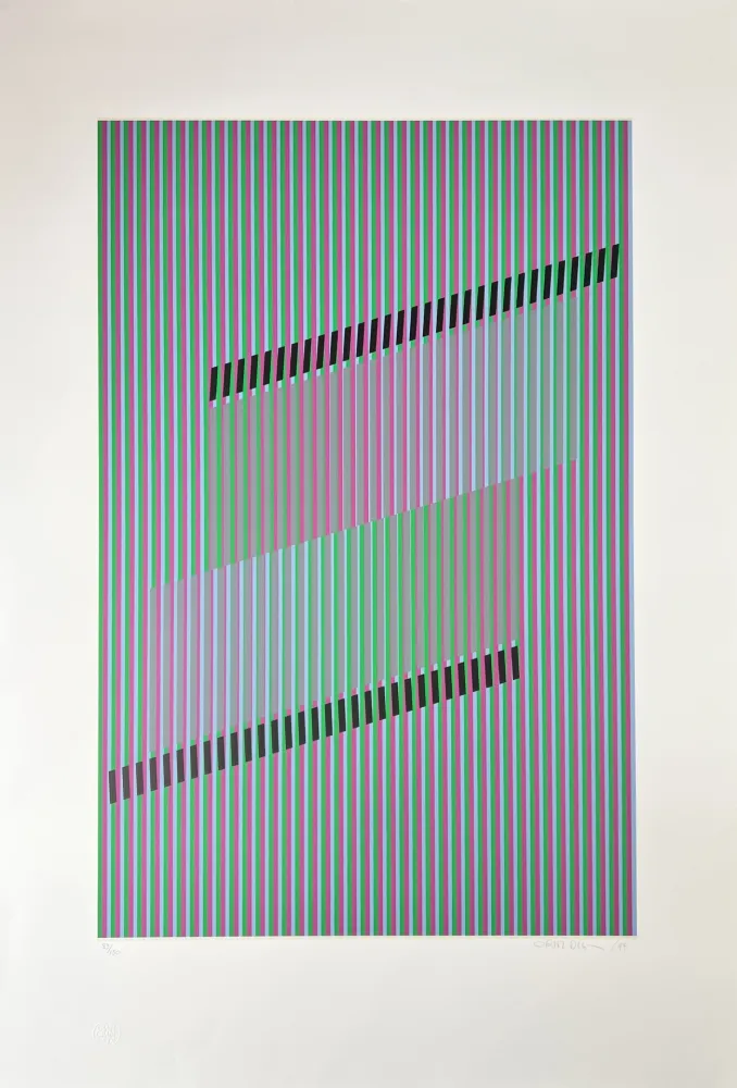 Serigrafía Cruz-Diez - Untitled