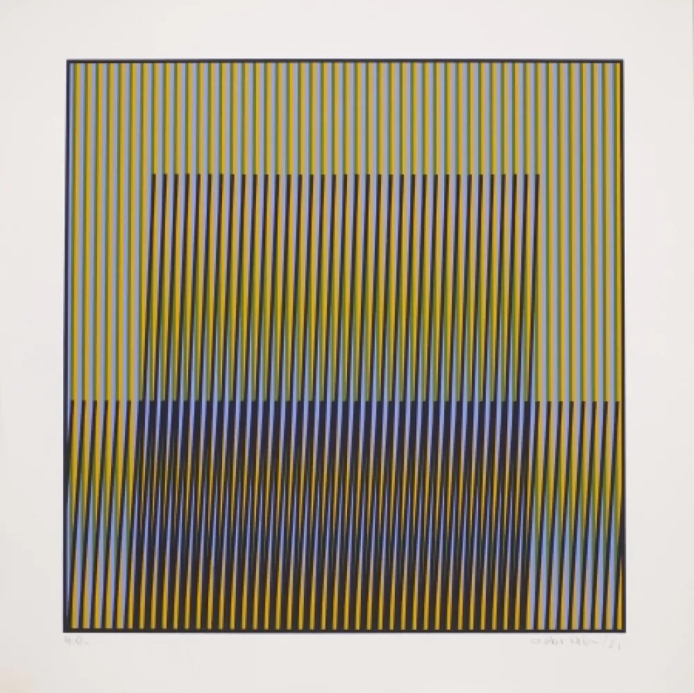 Litografía Cruz-Diez - Untitled