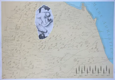 Litografía Cucchi - E il 1991 le Marche dichiarano guerra all'Umbria