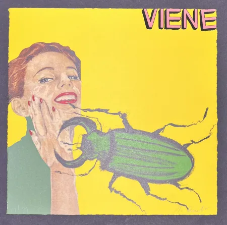 Litografía Cucchi - Enzo Cucchi (1949) - Viene - Lithograph on paper