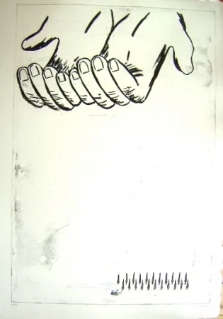 Grabado Cucchi - Les Mains