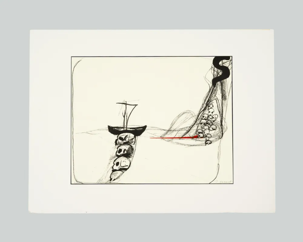 Litografía Cucchi - Simm' nervusi