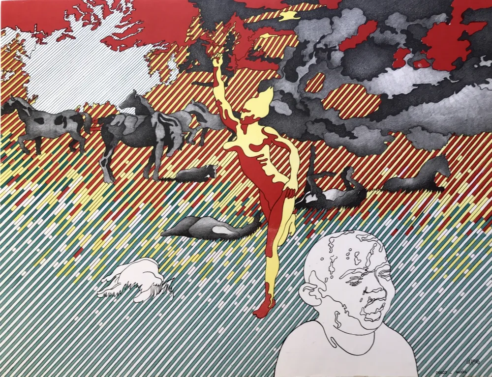 Litografía Cueco - Nuées