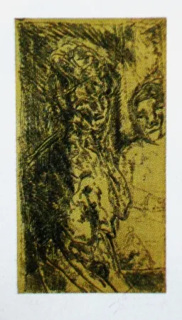 Aguafuerte Y Aguatinta Cuevas - Autorretrato